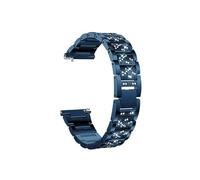 Correa de acero de Metal for mujer, pulsera de diamantes de 18mm, 20mm y 22mm ,for reloj for Garmin Vivoactive 4 4S/Venu 3 3S/2 2S/SQ/Vivomove HR (Color : Dark blue, Size : 22mm)