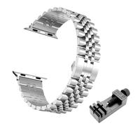 Correa de acero de metal para Ultra Band de 49 mm, 46 mm, 44 mm, 38 mm, 42 mm, pulsera de repuesto para iWatch Series 10, 9, 8, 7, 6, 5, 45 mm, 41 mm, acero inoxidable, 49mm