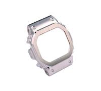 Correa de acero inoxidable adecuada for reloj Casio Small Square DW5600 GW-B5600 GW-M5610 con caja modificada y accesorios for reloj de hombre(Silver case,For DW 5600)