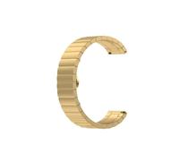 Correa de acero inoxidable apta for Garmin Forerunner 935 645 Move 3 Vivoactive 3 4 4s pulsera con hebilla de mariposa 16 18 20 22mm (Color : Gold, Size : 20mm)