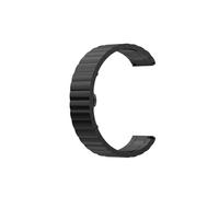 Correa de acero inoxidable apta for Garmin Forerunner 935 645 Move 3 Vivoactive 3 4 4s pulsera con hebilla de mariposa 16 18 20 22mm (Color : Black, Size : 16mm)