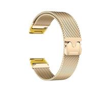 Correa de acero inoxidable compatible con for Garmin Fenix 8, 7X, 7 Pro, Fenix 6X, 5X, 5Plus, Tactix 7, Forerunner 965, 955, pulsera de ajuste rápido(Gold,For Garmin Feinx7X 7XPro)