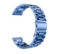 Correa de acero inoxidable compatible con for Samsung Galaxy Watch 6/5 Pro/4/Classic de 20 mm y 22 mm. Correa de eslabones de metal compatible con for Amazfit GTS-GTR-4-3-2e-mini(Blue 07,For Galaxy 6-