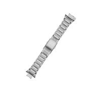 Correa de acero inoxidable de 14 mm compatible con for Casio G-Shock GST-B400.(Silver)