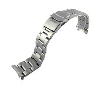 Correa de acero inoxidable de 22 mm for buceo, 3 estilos, compatible con for Casio Duro MDV107-1A MDV106-1A, repuestos for pulsera de reloj(Silver 3)