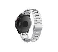 Correa de acero inoxidable de ajuste rápido for Garmin fenix8 fenix7 fenix6 fenix5 7X 6X 5X 8X Plus Correa de repuesto(Silver,For Fenix 7s (20mm))
