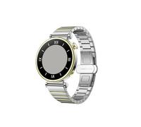 Correa de acero inoxidable de metal de 18 mm apta for HUAWEI WATCH GT 4 Pulsera de eslabones de 41 mm Correa de reloj apta for Garmin Forerunner 265S 255S/Venu 3S Band (Color : Silver Gold, Size : 1