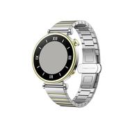 Correa De Acero Inoxidable De Metal De 18 Mm Apta For HUAWEI WATCH GT 4 Pulsera De Eslabones De 41 Mm Correa De Reloj Apta For Garmin Forerunner 265S 255S/Venu 3S Band(Silver Gold)