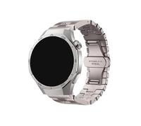 Correa de acero inoxidable en forma de H de 22 mm for Huawei Watch GT 5 Pro GT5 GT4 GT3/3Pro GT2/2E/2Pro Correa de metal de 46 mm for Huawei Watch 3/4 Pro(Titanium Color,For Huwei Watch 4 4Pro)