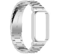Correa de acero inoxidable para Xiaomi Band 9 Active y Redmi Band 3 Silver