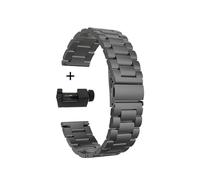 Correa de acero inoxidable para Xiaomi Mi Watch (Amazfit Stratos 3, negra) de 22 mm con cierre rápido.