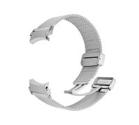 Correa de acero inoxidable Quick Fit for Galaxy Watch 7/FE/6/5 40 mm 44 mm Milanese for Samsung Galaxy Watch 6 Classic 43 mm 47 mm 5pro 45 mm(Silver,For Galaxy 6 40mm)