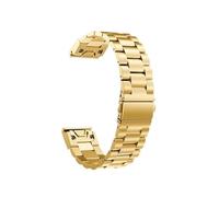 Correa De Acero Inoxidable QuickFit De 20, 22 Y 26MM For Garmin Fenix 5, 5X, 5S, 6X, 6S, 6, 3HR, Compatible Con Fenix7, 7x, 7s, 945, 955, Correa De Reloj De Metal(Gold,26mm Fenix 7X 6X 5X)