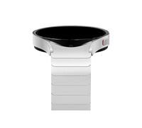 Correa de acero inoxidable sin huecos for Samsung Galaxy watch 6 classic 47mm 43mm Band 4 42 46mm pulsera for Watch4 5 pro 44mm 40 45mm(Silver,For Galaxy Watch 5 40mm)