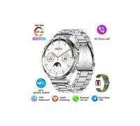 (Correa de acero plateada 2) 2025 Nuevo compatible con Huawei GT4 Pro Reloj inteligente para adultos con NFC GPS
