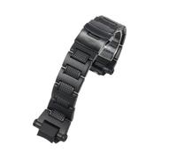 Correa de acero y plástico esmerilado for Casio GW-A1100, GW-4000, GA-1000.(Black buckle)