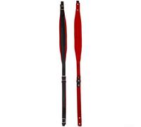 Correa de acordeón de franela de cuero ajustable para graves de 16 a 120, rojo/verde/negro, 84-101 cm (rojo)