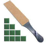 Correa de Afilado Kit de bloque afilar cuchillos con compuesto pulido y correa cuero doble cara para Peluquero Maquinilla de Afeitar Recta(Color 7)