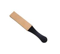 Correa de Afilado Kit de bloque afilar cuchillos con compuesto pulido y correa cuero doble cara para Peluquero Maquinilla de Afeitar Recta(28cm-B)