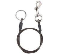 Correa de alambre de acero para mascotas, protección y oxidación, cable de cordaje protegido, un solo bucle para bañar al perro, mesa de exposición, mesa de aseo, cuerda ajustable para