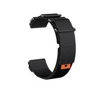 Correa de anillo de nailon de liberación rápida, 22-26mm, for Garmin Fenix 7X/5X/5XPlus/6X/6XPro/5Plus 6Pro, correa intercambiable(Black,26mm Fenix6X 6XPro)