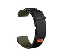 Correa de anillo de nailon de liberación rápida, 22-26mm, for Garmin Fenix 7X/5X/5XPlus/6X/6XPro/5Plus 6Pro, correa intercambiable(Green black,26mm Tactix Delta)