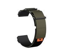 Correa de anillo de nailon de liberación rápida, 22-26mm, for Garmin Fenix 7X/5X/5XPlus/6X/6XPro/5Plus 6Pro, correa intercambiable(Black green,26mm Enduro)