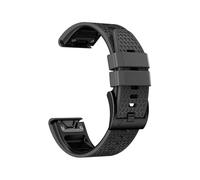 Correa de apertura rápida de 22MM y 26MM for Garmin Fenix8 E 7/7s/7x, correa de silicona for reloj Fenix5X/5X Plus Instinct2(Charcoal black,22mm)
