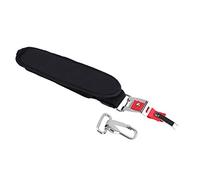 Correa de Arnés para desbrozadora, Soporte Doble Ajustable para Hombros con Acolchado Cómodo Y Enganche de Gancho Dura dero para Césped Y Jardín, Nailon Negro Y Rojo, 91 Cm