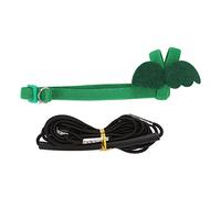 Correa de arnés para Loros |Plumas de protección Resistentes a la mordedura elástica Ajustable |Arnés de Entrenamiento de Vuelo de pájaros para Caminar/Entrenar al Aire Libre (Green)