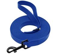 Correa de arrastre impermeable para perros, 3 m/5 m/10 m/15 m, resistente al desgarro, correa de entrenamiento resistente al desgarro con mosquetón robusto para perros grandes y pequeños (azul oscuro