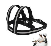 Correa de asiento de motocicleta para niños | Arnés ajustable con asas de banda reflectante,Correa de asiento de motocicleta antideslizante para, diseño reflectante visible