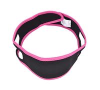 Correa de Barbilla, Cinturón Ajustable Transpirable para Detener el Ronquido que Evita el Rechinamiento de Dientes para Dormitorio para Hombres, Mujeres para Oficina(Negro rojo)