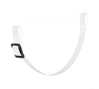 Correa de barbilla de repuesto para cascos de hockey sobre hielo con fijación de broche único diseñado para estabilidad y ajuste seguro (blanco)