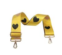 Correa de Bolsa Ajustable Correa de Bolso para Bandolera Correas de Bandolera Cruzadas para Carteras Correa de Bolso corazón Broche de Oro Amarilla