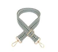 Correa de bolso de 130 cm para mujer desmontable DIY hombro arco iris accesorios de bolso bandolera cuerpo mensajero nailon correas de repuesto para bolso (verde, hardware dorado)