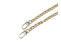Correa de bolso, Reemplazo de manija correa cadena for bolso, accesorios hombro Metal 40-120CM, 8mm, dorado claro, plateado, negro y bronce(Light Golden-120cm)
