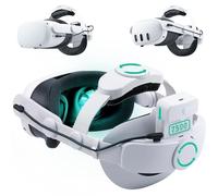 Correa de cabeza de batería Noiposi 7500mAh para Meta Quest 3S/3/2, correa de repuesto Elite con ajuste doble botón, mejorado soporte y comodidad