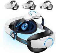 Correa de cabeza ligera para Meta Quest 3/3S/2, correa ajustable VR accesorio compatible con Quest 3, reduce el estrés facial, mejora la comodidad de apoyo, para adultos y niños