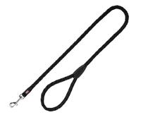 Correa de Cable S-M: 1,00 m/ø 12 mm, océano/Grafito | Correa redonda cómoda de agarrar - para perros pequeños y medianos con elementos reflectantes para mayor visibilidad