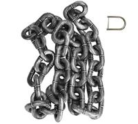 Correa de Cadena de 79 Pulgadas, Divertida Correa de Cadena Falsa para Perros pequeños con Hebilla en D de conexión, de de plástico Plateada para pasear Perros pequeños.