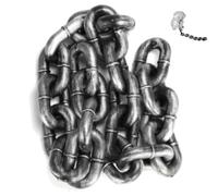 Correa de cadena de pata de hierro, correa de cadena grande para perros pequeños, cadenas de hierro de imitación de plástico, accesorios divertidos para fotos para perros y gatos pequeños, se ve