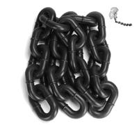 Correa de cadena de pata de hierro, correa de cadena grande para perros pequeños, cadenas de hierro de imitación de plástico, accesorios divertidos para fotos para perros y gatos pequeños, se ve