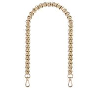 correa de cadena metálica, Reemplazo de correa de cadena de bolso extendido de cinco filas de metal for bolsos multicolor 30-120 cm(Gold,Total 60cm)