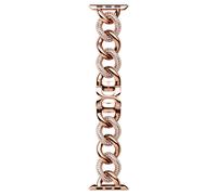 Swarovski Correa de cadena brillante, Para Apple Watch de 40 mm y 41 mm, Tono oro rosa, Acabado en tono oro rosa