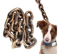 Correa de cadena para perros grandes - Cuerda de 2 m de largo para mascotas, correa duradera de PVC que absorbe los golpes, ligera, divertida correa para cachorros, accesorios de entrenamiento para