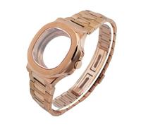 Correa de Caja Reloj 41mm, Compatible con NH35 NH70 NH72 PP, Cristal Zafiro 904L, Esfera Acero Inoxidable 29,5mm, 1 ud(Rose Glass)