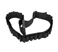 Correa de cartucho para caza, cinturón de cartuchos, cinturón de escopeta, cinturón de cartucho, cinturón de 29 agujeros, 130 cm de largo, nailon para deportes al aire libre, camping, caza, Negro ,