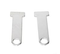 Correa de casco con anillo en D para Honda GL1800 GL1500 GL1200, acabado cromado de acero inoxidable, 8,9 cm de largo, paquete de 2