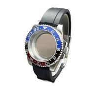 Correa de Caucho 40 mm, Caja NH35, Bisel cerámico, Cristal Zafiro Acero Inoxidable, Compatible con Relojes SK Mod Fit NH34/35/36/38(Set 15,Cyclops)